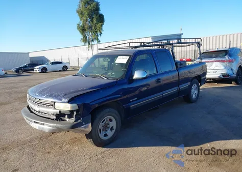 2002 Chevrolet Silverado 1500 Ls из США, поврежденный, VIN 2GCEC19V821268772